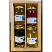 coffret cadeau 4 gelées de fleurs bio