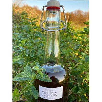 Sirop bio de menthe bergamote à boire chaud ou froid  