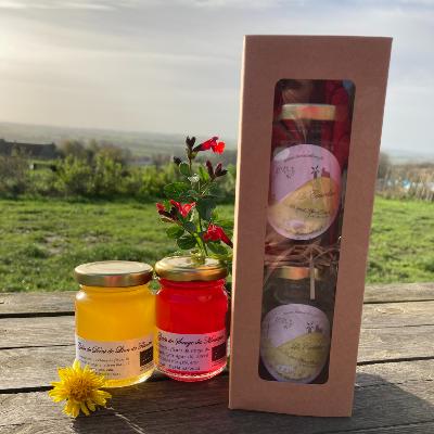 coffret cadeau 2 gelées de fleurs bio