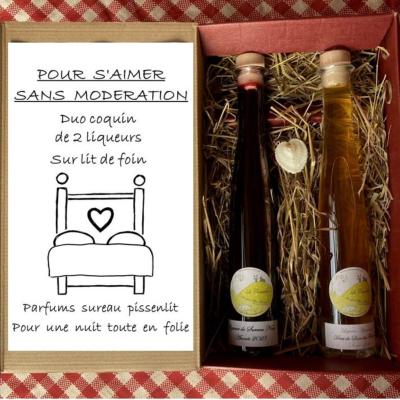 duo de liqueurs sureau et pissenlit